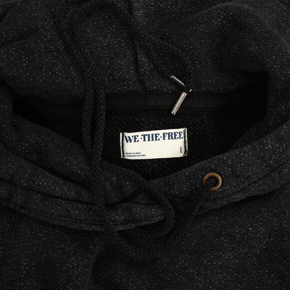 Free People We The Free Stand Up Hoodie Top Oversized Pullover Solid L 276612 - Picture 11 of 11